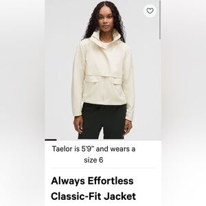 Lulu Lemon Always Effortless jacket